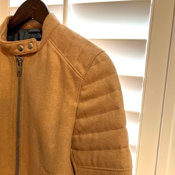 GAP, camel coloured Moto Jacket, small - Picture 3 of 3